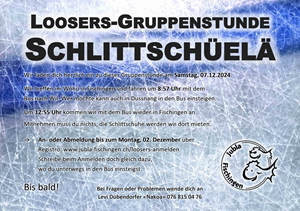 Loosers GS Einladung 07.12.2024 Schlittschülen